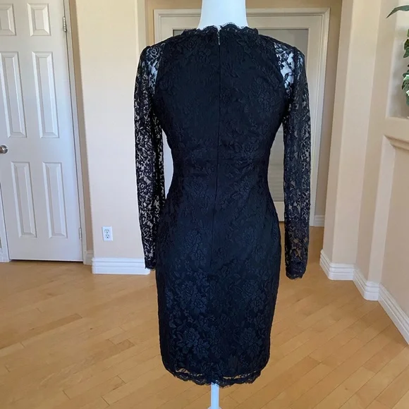 Adrianna Papell Black Lace Dress - Picture 3 of 6